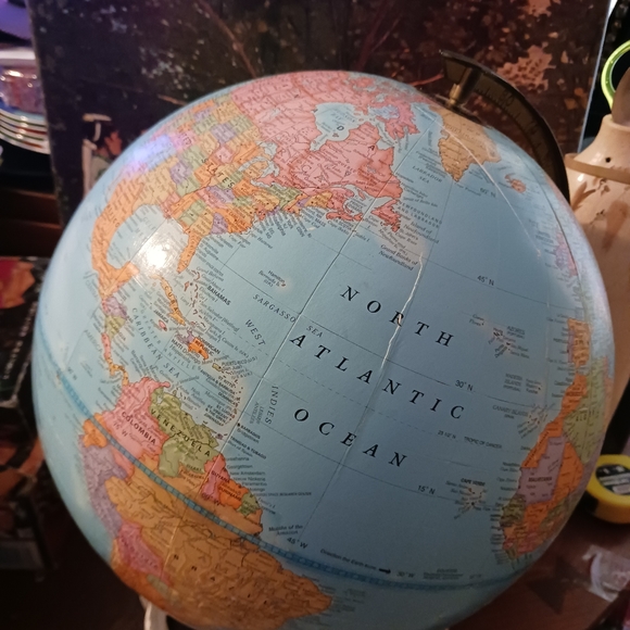 🌎Vintage Cram's Universal Terrestrial 🌎Large 16"×13"Globe,Nice Gift Item.🌎 - Picture 12 of 16